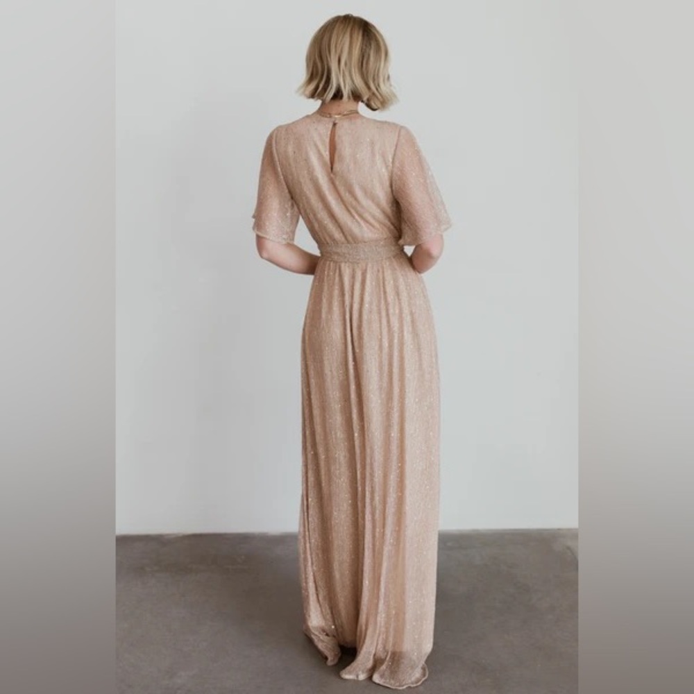 Baltic Born Shimmering Tan Maxi Dress - Picture 8 of 15
